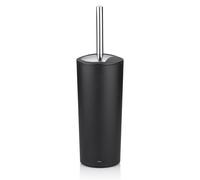 Kela escobillero Negro Mate con contenedor 36,5 cm, escobillero Marta con Cabezal Intercambiable, Juego escobillero