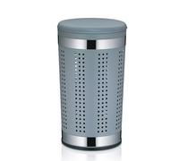 Kela 21819 Caja de Ropa de Cama Sevilla, Metal, Gray, One Size