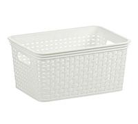 Kela Cesta Rio 28 x 20 x 13 cm en Color Blanco, Plástico, 30 x 15 x 10 cm,