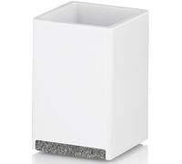 Kela Cube vaso para cepillos de dientes blanco 23692