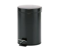 Kela 20903 Cubo de cosméticos Mónaco 3 litros, Metal, Black