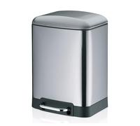 Kela 22995 - Cubo de Basura de 6 l (Cierre silencioso, Acero Inoxidable Recubierto de Polvo)