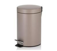 Kela 20526 Cubo de basura, 3 L, Metal, Monaco, Marrón Cashmere