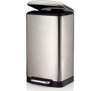 Kela Davino papelera 30 l acero-negro 10903