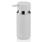 Kela Dispensador de jabón 300 ml PER con bomba, blanco cerámico, superficie antideslizante, mate