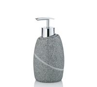 kela Dispensador de jabón 300 ml TALUS, dispensador de jabón gris, aspecto de piedra natural, botella con bomba, dispensador de lavavajillas recargable