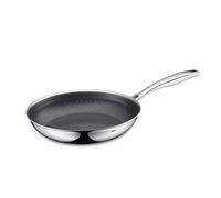 kela FLAVORIA - Sartén de inducción (24 cm, estructura de panal, acero inoxidable, revestimiento de cerámica, mango de acero inoxidable, apta para horno)