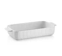 kela Fuente para servir y horno Maila I 6 x 16 x 28 cm I Blanco I Cerámica I Resistente al calor hasta 280 °C I Vintage I Estufas, sopas, tiramisu, pasteles