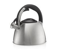 kela Hervidor de agua para inducción 2,4 l, hervidor de silbato de acero inoxidable, para todo tipo de cocinas, apertura segura mediante botón, VITUS, hervidor de té mate