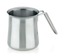 kela Jarra de leche de acero inoxidable 700 ml HERTA, jarra de leche pequeña para 1-2 tazas, jarra de leche, jarra para espumar, acero inoxidable 18/10 mate