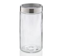 kela KARA - Tarro de cristal transparente de 1,7 l con cierre hermético, recipiente de cristal para almacenamiento de alimentos, tarro de conservas, tarro de caramelos o almacenamiento de cocina, 22 x