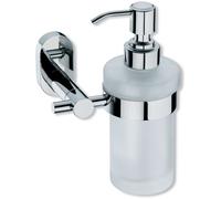 Kela Lucido dozownik do mydła 250 ml ścienny stal/szkło 22695