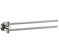 Kela Marbea wieszak na ręcznik 43 cm dwuramienny srebrny mat 21586