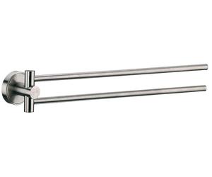 Kela Marbea wieszak na ręcznik 43 cm dwuramienny srebrny mat 21586