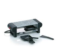 Kela 66493 Raclette/Hot Stone Splügen, 350 W, Stoneware, Negro