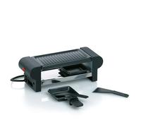 kela mini raclette con placa grill, raclette 2 personas BERNINA, acero antiadherente, 350 vatios, raclette 1 persona