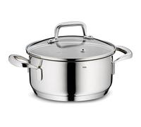 kela Olla para asar 16 cm FLAVORIA, olla de cocción por inducción 1,2 l, tapa de cristal con válvula de salida de vapor, escala interior, olla pequeña, sin recubrimiento