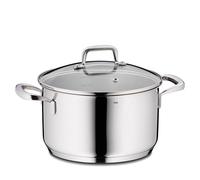kela Olla para carne 20 cm FLAVORIA, olla de inducción 3,2 l, tapa de cristal con válvula de escape de vapor, escala interior, olla grande, sin recubrimiento