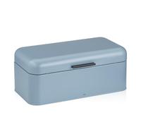 kela Panera con orificios de ventilación, 42,5 x 22,5 x 17,5 cm, Frisca | Azul, 13 orificios de ventilación, gran panera con tapa abatible, ventilación óptima, el pan comienza a mojar mucho más lento