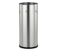 kela Paragüero de acero inoxidable mate, soporte para paraguas con bandeja recogegotas, altura 50 cm, SWING