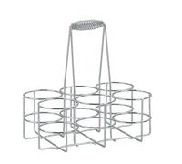 kela 49880 Portabotellas para 6 botellas, Metal cromado, Loop