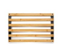 kela Posavasos de bambú 38 x 24 x 3 cm KIRIL, posavasos de madera cuadrados, resistentes al calor