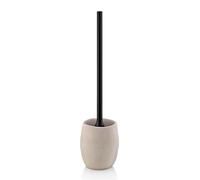 kela Roda 23681 - Escobillero para Inodoro (diámetro de 10,5 cm, Cemento, Mango de plástico), Color Beige