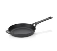 kela Sartén de hierro fundido 28 cm CALIDO, sartén para inducción, esmaltada, sartén para inducción, resistente al calor hasta 300 °C, negra