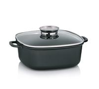 kela 11553 Sartén cuadrada con pomo Aroma, Revestimiento antiadherente, Aluminio fundido 5 mm, 6 L, 28 x 28 cm, Apta para inducción, Kerros