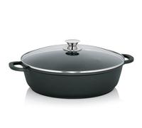 Kela 11555 Kerros sirviendo la sartén 7 litros, Aluminum, Negro, 36 x 36 x 10 cm