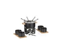 KELA Set de fondue 16 piezas GUNTEN negro/acero inoxidable negro