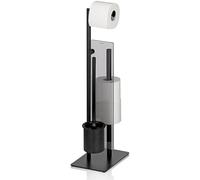 Kela Style escobilla de wc con soporte apoyado negro KE-22499