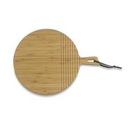 kela Tabla de cortar 32 x 2 cm COSMA, tabla para servir con asa, tabla de cortar redonda de bambú, bandeja para servir, tabla de madera