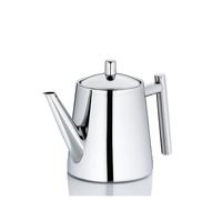 tetera kela con colador, tetera acero inoxidable 0,9 l ANCONA, tetera para té suelto y bolsitas de té, tetera