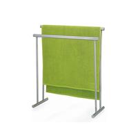 kela Toallero de pie 85 x 76 cm, toallero con 2 barras, PRIAMO, acero inoxidable satinado