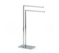 kela Toallero de pie de 81 cm, toallero con 2 barras, STYLE, metal cromado, brillante