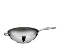 kela Wok de acero inoxidable 32 cm FLAVORIA 5 l Sartén wok para inducción, sartén wok de acero inoxidable sin recubrimiento, sartén de acero inoxidable con borde alto