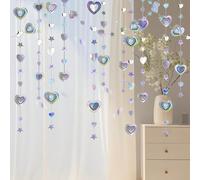 KELAV 4 Piezas Guirnalda,Guirnaldas de Papel Neón,Guirnalda de Papel de Colores,Fiesta Cumpleaños para Habitación Infantil,Boda,Escuela,Fiesta al Aire Libre jardín,Decoracion Colgante Fiesta