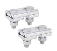 Kelawoly Abrazadera de Ranura Paralela, Abrazadera de Alambre de Ranura Paralela de 2 Pernos de Aleación de Aluminio Extruido para Cables de 16-25 mm², Superficie de Grande, Cuerpo Tratado