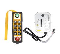 Kelawoly Control Remoto de Grúa ABS, Mando de Botonera con LED 800MHz (24V)