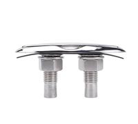 Kelawoly Cornamusa de Tracción de 6 Pulgadas de Acero Inoxidable 316, Montaje Empotrado, Cornamusa Retráctil para Barco, Accesorio de Muelle Resistente con Acabado Pulido, Sujeción Segura, Fácil