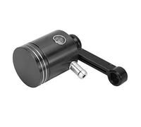 Kelawoly Depósito de Aceite de Embrague de Freno Depósito de Líquido de Aleación de Aluminio CNC Capacidad de 40 Ml con Tubo de 8 Mm Reemplazo de Fácil Recarga para Motociclistas y Mecánicos (BLACK)