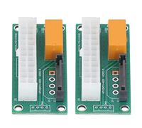 Kelawoly Fuente de Alimentación Dual PSU, Adaptador 24 Pin Sync Starter | Conector macho a hembra, cabezal macho a hembra de 24 pines, configuración plug and play, para accesorios de plataforma