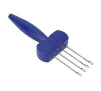 Kelawoly Herramienta para Tejer Cordones, I-Cord Maker Rope Maker Estructura Integrada de 4 Ganchos Ergonómico Antideslizante para Manualidades Correas Accesorios para el Ca (4 ganchos)
