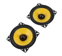 Kelawoly Juego de 4 Altavoces de Cocina Coaxiales, 300W Paquete de 2 | Sensibilidad de 92 dB, impedancia de 4 ohmios, rango completo de 30 Hz a 26 kHz, estructura de hierro magnético,