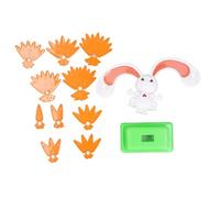 Kelawoly Juego de Equilibrio de Conejitos para Niños Pequeños, Juguete de | Juguete de Aprendizaje de Plástico, Actividad Matemática Preescolar, Rompecabezas de Lógica para Mayores de 2 Años,