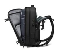 Kelawoly Mochila de Vacío, Mochila de Viaje de Compresión de 19 Pulgadas con Tela Oxford Impermeable y Cerradura de Combinación Antirrobo, para Viajes de Negocios, Universidad Al Aire (BLACK)