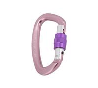 Kelawoly Mosquetón de Escalada Aleación de Aluminio 7075 Hebilla de Escalada en Roca Alta Resistencia 25 KN con Tuerca Antideslizante para Montañismo Rappel Rescate (Pink)