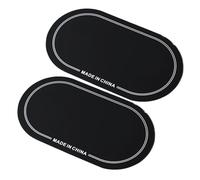 Kelawoly Parche para Parche de Bombo PET, Protector del, Anti Desgaste, Control de Sobretonos, Paquete de 2 para Práctica y Actuación (Pedal Doble Negro)