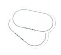 Kelawoly Parche para Parche de Bombo PET, Protector del, Anti Desgaste, Control de Sobretonos, Paquete de 2 para Práctica y Actuación (Pedal doble blanca)